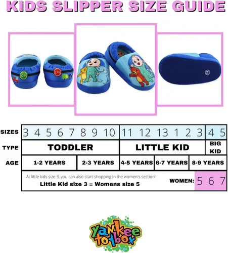 Vista 2 de Cocomelon Pantuflas Aline de felpa para niños pequeños y niños