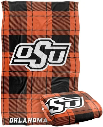 Vista 234 de LOGOVISION St John's University Campus Plaid Spirit Silky Touch Manta súper suave 36 x 58 pulgadas