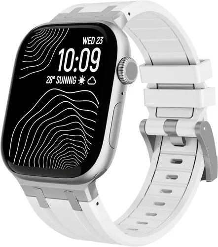 Vista 9 de Raycarrey AP - Correas deportivas de lujo para Apple Watch Band Ultra 3/2/1 1.929 in 1.811 in 1.772 in 1.732 in 1.654 in 1.614 in 1.575 in 1.496 in