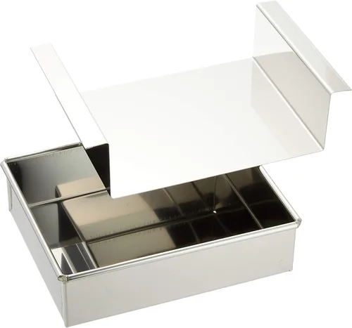 Vista 6 de Endoshoji TKG ATM08018 Molde de jalea de agar tofu de huevo, rectangular, acero inoxidable, resistente al óxido, higiénico, molde de tofu de huevo