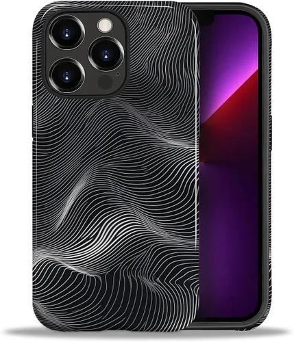 Vista 132 de ZHEGAILIAN Funda para iPhone 11, carcasa dura a prueba de golpes + silicona suave 2 en 1 híbrida, parachoques a prueba de caídas - Vidrio manchado