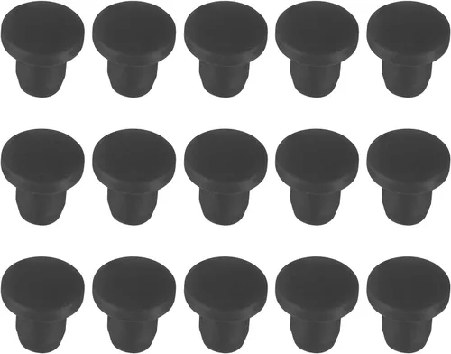 Vista 117 de MECCANIXITY - Tapones de silicona en forma de T (26mm, 1 pulgada de diámetro), color negro