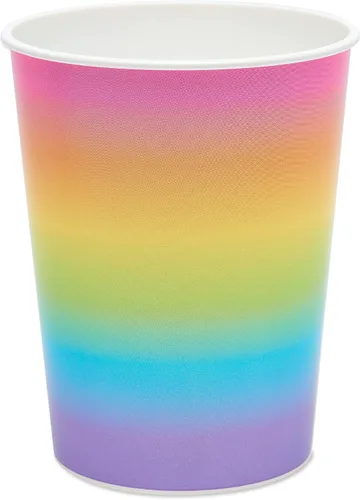 Vista 6 de American Greetings Suministros para fiestas de arcoíris, tazas de 22 onzas (8 unidades)
