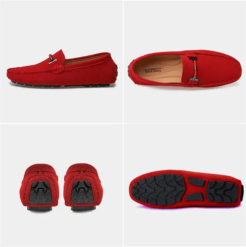 Vista 3 de Mocasines Penny para hombre, informales, sin cordones, cómodos, para conducir, barcos