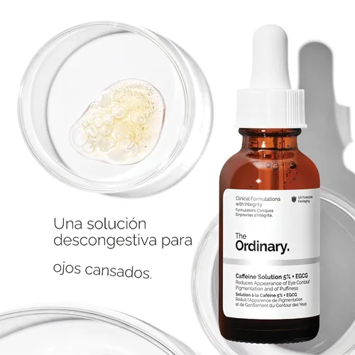 Vista 5 de The Ordinary Dull Skin Duo - Paquete de cuidado de la piel para cara y ojos: niacinamida 10% + zinc 1% 1 onza líquida, solución de cafeína 5% + EGCG