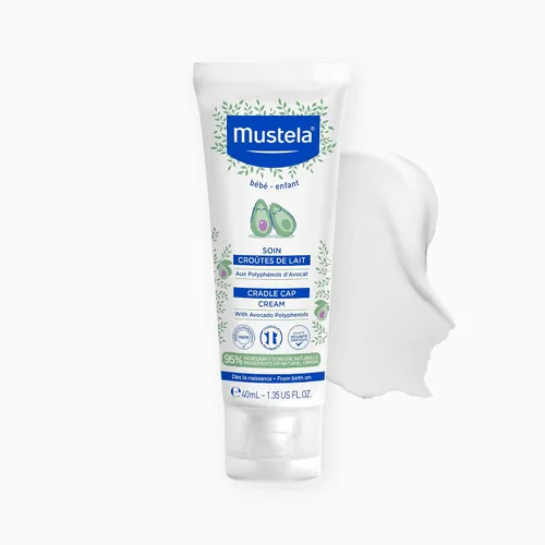 Vista 3 de Mustela Baby Cradle Cap Bundle – Champú natural para bebé y crema Cradle Cap – con aguacate natural – Juego de 2 piezas