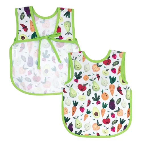 Vista 27 de BapronBaby Galletas y leche Bapron – Babero más seguro sin lazo para el cuello para bebés y niños pequeños – Suave impermeable resistente a