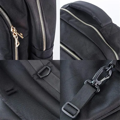 Vista 6 de Organizador de bolsas de peluquería para recortadoras y suministros, bolsas portátiles y estuches para hombres, mochila de peluquería