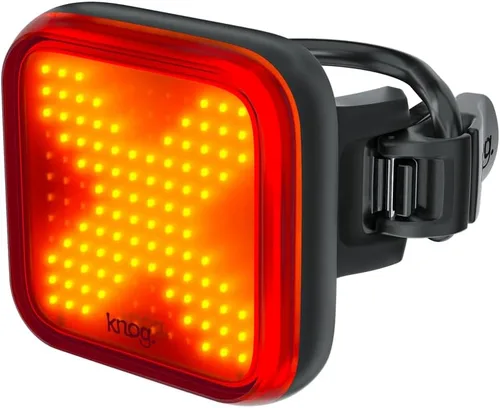Vista 9 de Knog Blinder - Luz trasera para bicicleta – 100 lúmenes USB recargable, impermeable, 8 modos, se adapta a 0.866-1.260 in, 1,476.4 ft de visibilidad