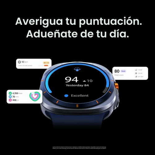 Vista 7 de Samsung Galaxy Watch Ultra (2025) 47mm LTE Smartwatch, Carcasa de Titanio, Entrenamiento Avanzado del Sueño, Entrenador de Carrera, Puntaje