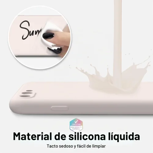 Vista 4 de oakxco Funda para iPhone 7 Plus Funda para iPhone 8 Plus de Silicona Líquida, Bonita Delgada Fina Cubierta Suave de Gel de Goma Suave para Mujeres