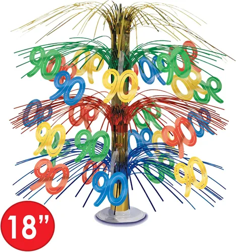 Vista 3 de 90 Centro de mesa en cascada (multicolor) Accesorio de fiesta (1 unidad) (1/Pkg)