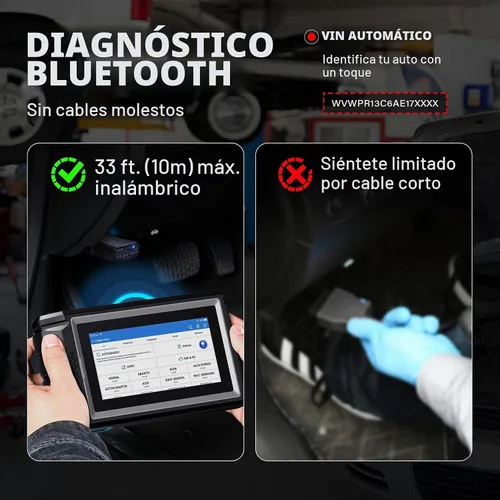 Vista 6 de TOPDON Escáner AD800BT 2 OBD2, herramienta de escaneo bidireccional, más