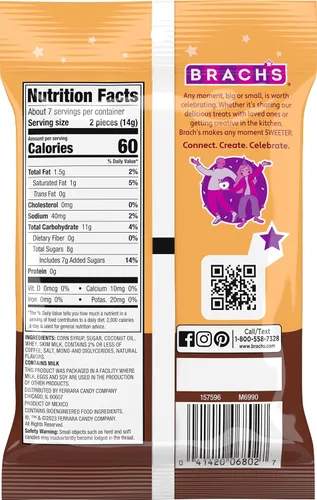 Vista 2 de Brach's Nips - Caramelos duros con sabor a café, caramelos envueltos individualmente, bolsas de 3.25 onzas (paquete de 12)