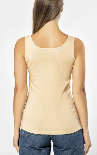 Vista 16 de VAVONNE Camiseta sin mangas tipo camisola para mujer, toda de algodón, aireada, suave y cómoda
