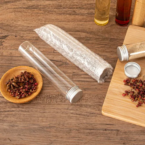 Vista 3 de Viales de vidrio de 80 ml, 14 piezas, con tapa de rosca de aluminio, 14 botellas de vidrio transparente de BKMAMLAB