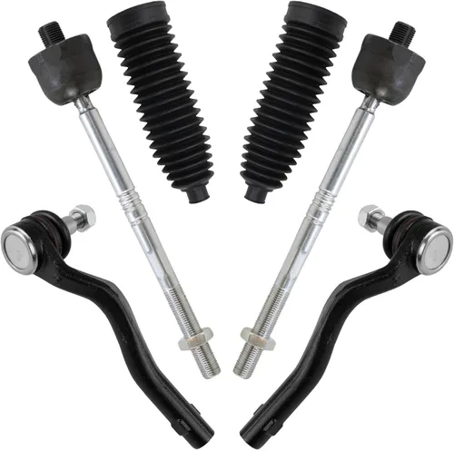 Vista 26 de TRQ Kit de dirección delantera con barra de acoplamiento de fuelle de piñón y cremallera compatible con Toyota Echo 2000-2005