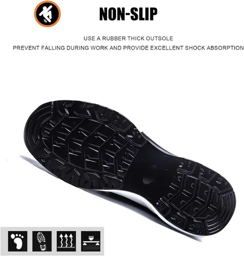 Vista 5 de LIWEGHT Steel Toe Shoes for Women Lightweight Safety Shoes Women Comfortable Composite Steel Toe Sneakers Indestructible Shoes