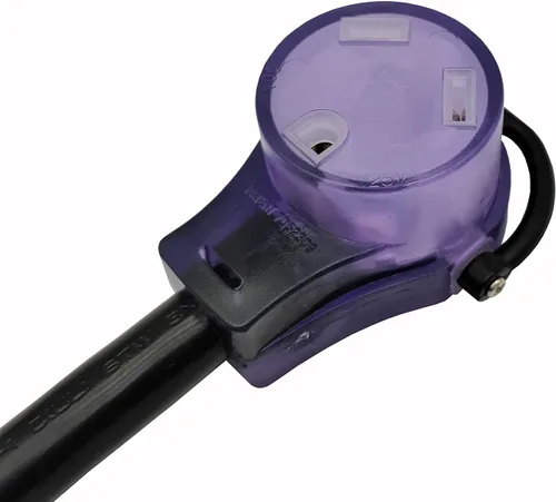Vista 3 de Parkworld 62718 Cable adaptador de corriente alterna NEMA 10-30P macho a TT-30R RV 30A tomacorriente, 125 voltios 1.5 pies