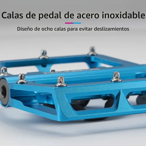 Vista 3 de ROCKBROS Pedales de bicicleta de montaña MTB compatibles con SPD bicicleta de montaña de doble función sellada sin clipless de aluminio plataforma
