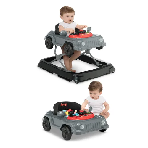 Vista 3 de Andador de actividades Jeep Wrangler de Delta Children, color gris