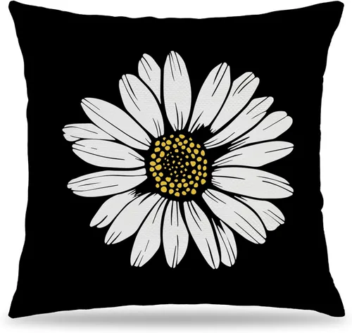 Vista 11 de Juego de 2 fundas de almohada florales con lazo de cinta azul y rosa de 18 x 18 pulgadas, decoración de dormitorio de habitación preparada, fundas