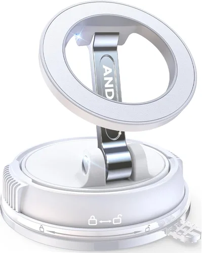 Vista 10 de ANDERY Soporte para teléfono de coche para Magsafe [78+LBS de succión más fuerte y 2400gf magnético] Montura de teléfono de coche ajustable en 360°