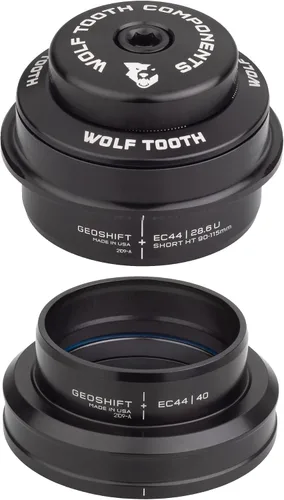 Vista 3 de Wolf Tooth EC44 Superior EC49 Lower GeoShift Auriculares de ángulo de rendimiento de 2 grados cortos bike-headsets-and-accessories