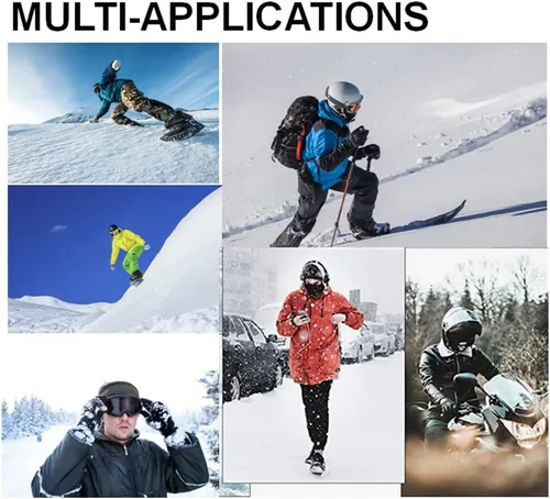 Vista 7 de Zsling Máscara de esquí, pasamontañas de invierno para hombres y mujeres, equipo de clima frío, esquí, snowboard, motociclismo
