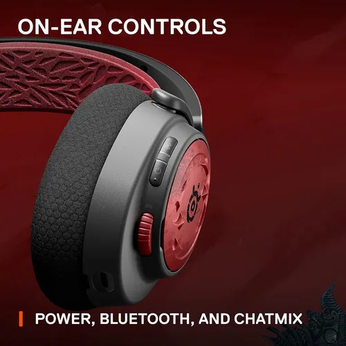 Vista 8 de SteelSeries Arctis Nova 7 Wireless Multi-Platform Gaming Headset Diablo IV Edition Dual Wireless 2.4 GHz & Bluetooth 38 HR Fast Charge Battery