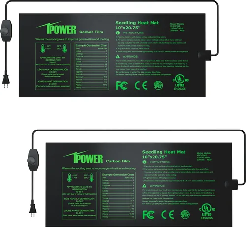 Vista 25 de iPower Alfombrilla térmica duradera e impermeable para plántulas, almohadilla hidropónica cálida para un inicio eficiente de semillas, uso