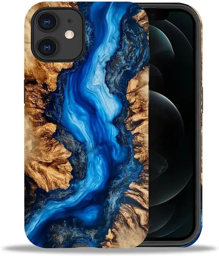 Vista 28 de DAIZAG Funda compatible con iPhone 11, hermoso color arena, patrón completo, carcasa rígida híbrida de plástico TPU + funda de protección