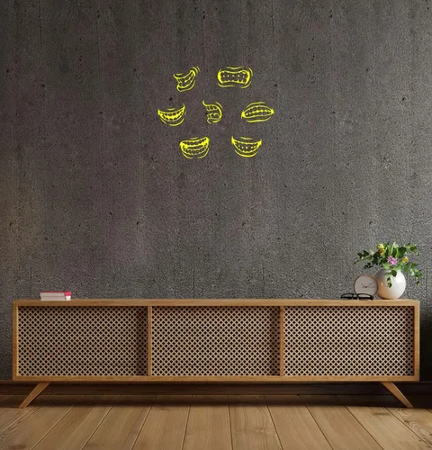 Vista 8 de Dental Wall Decal, Teeth Decal, Smiles vinyl wall decor, Dental wall sticker, office decor 942 (28 in x 35 in, lime tree green)