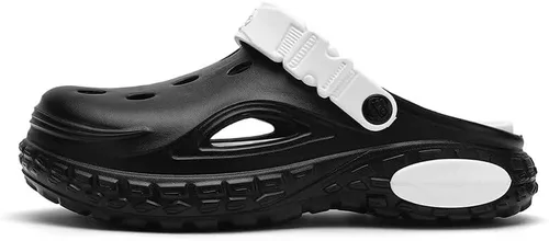 Vista 4 de Zuecos unisex de jardín para hombres y mujeres, zapatos ligeros de EVA con correa ajustable, cómodos zuecos antideslizantes para interiores