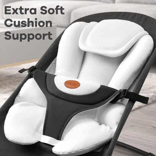 Vista 2 de HKAI Accesorio para asiento de gorila para bebé, cojín acolchado de tela suave de piel de melocotón, inserto de repuesto para gorila infantil