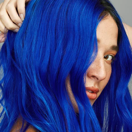Vista 2 de Good Dye Young - Tinte semipermanente para el cabello, vegano y libre de crueldad, color azul, dura hasta 24 lavados, coloración capilar