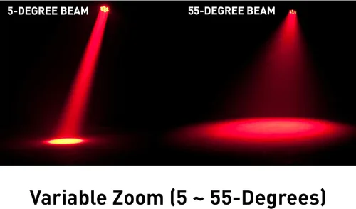 Vista 4 de Vizi Hex Wash7 a 105W RGBAW + UV LED Powered Moving Head Wash Light