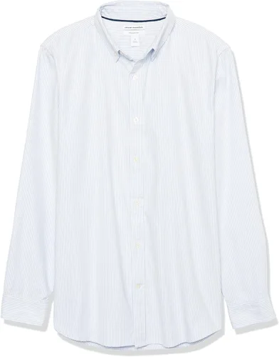Vista 7 de Tienda Essentials Camisa de vestir elástica de manga larga para hombre