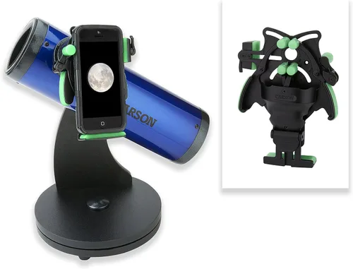 Vista 2 de Carson SkySeeker 15x-37.5x Newtoniano Reflector Telescopio Principiante con Adaptador Universal para Digiscoping Óptica Smartphone (JC-200UN)
