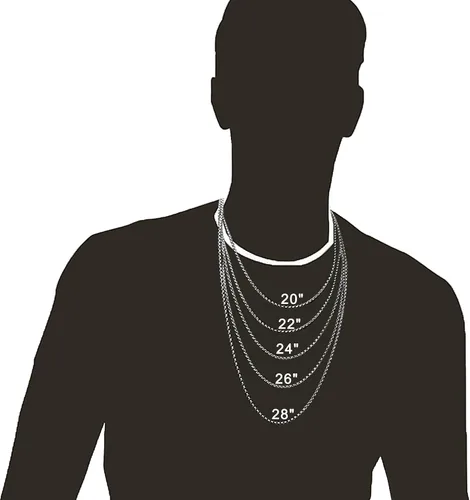 Vista 4 de YL Collar de cruz para hombre, acero inoxidable 316L, colgante de Jesucristo, cadena Rolo para 2022242628 pulgadas