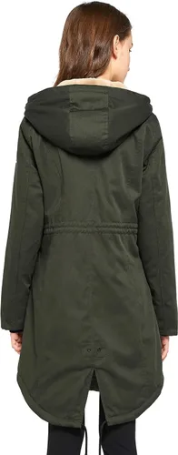 Vista 2 de Orolay Parka Abrigo de invierno con forro polar grueso para mujer con bolsillos