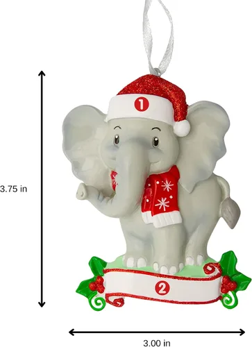 Vista 4 de Adorno de Navidad personalizado 2025 para niños, nombre personalizado y recuerdo de vacaciones del año, decoración de árbol de Navidad con bonito