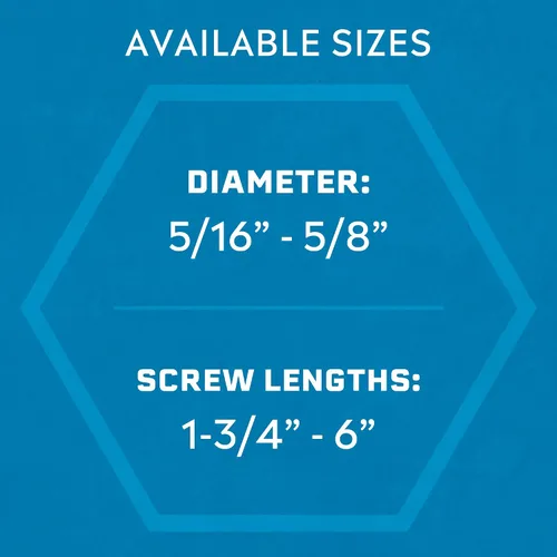 Vista 7 de Tapcon + Anclajes de hormigón Climaseal™ de cabeza hexagonal de servicio pesado 1/2 x 3, 10