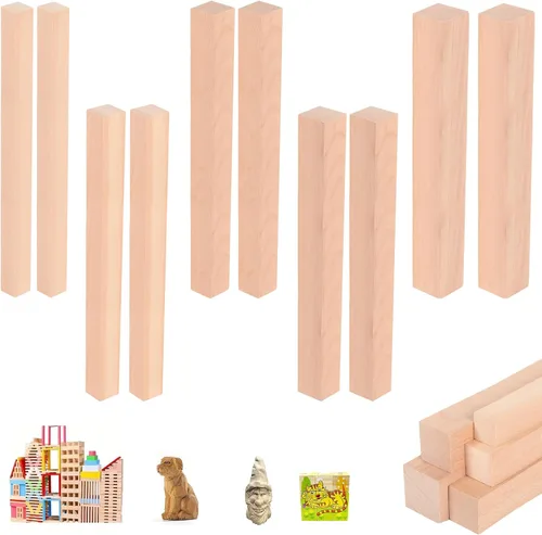 Vista 14 de Listones de madera para manualidades, múltiples artículos y múltiples opciones, tiras de madera sin terminar, madera precortada, para manualidades