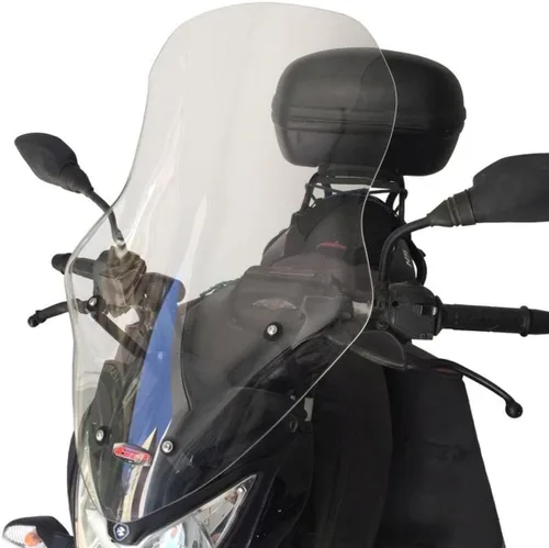 Vista 3 de GP Kompozit Parabrisas largo Touring transparente compatible con Bajaj Pulsar NS200 2011-2023 23.2 in