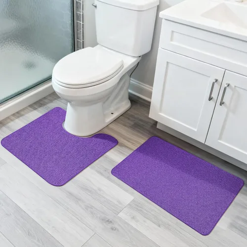 Vista 76 de Tapete de baño ultrafino, con base de goma, antideslizante, secado rápido, lavable a máquina, pelo bajo, absorbente, para ducha exterior, fregadero