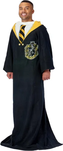 Vista 2 de Northwest Hufflepuff Hogwarts - Manta de uniforme con mangas, 48 x 71 pulgadas, Harry Potter