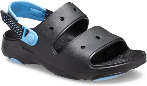 Vista 5 de Crocs Sandalias clásicas todo terreno unisex para adultos, negro (Black/Oxygen), 14 Mujeres/12 Hombres