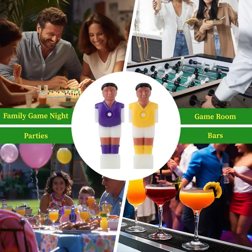 Vista 7 de Foosball Hombres Set Futbolín Jugador de Mesa de Fútbol Jugadores de Fútbol Piezas Jugador de Futbol