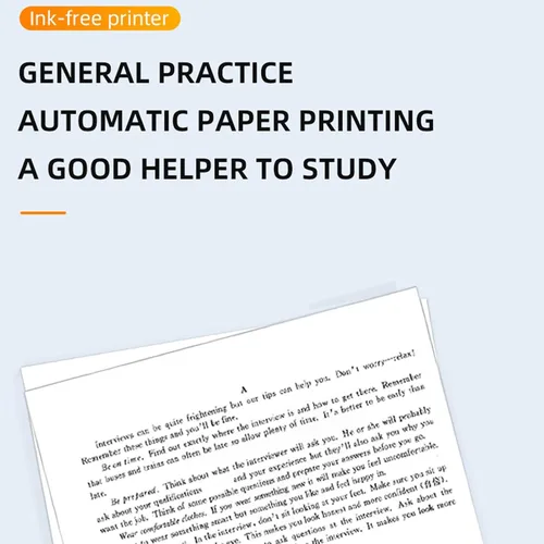 Vista 7 de A4 Thermal Paper, 100 Page Thermal Printer Paper, 8.2 x 11.7 Inches for Portable Thermal Printer, Compatible with Most Thermal Printers